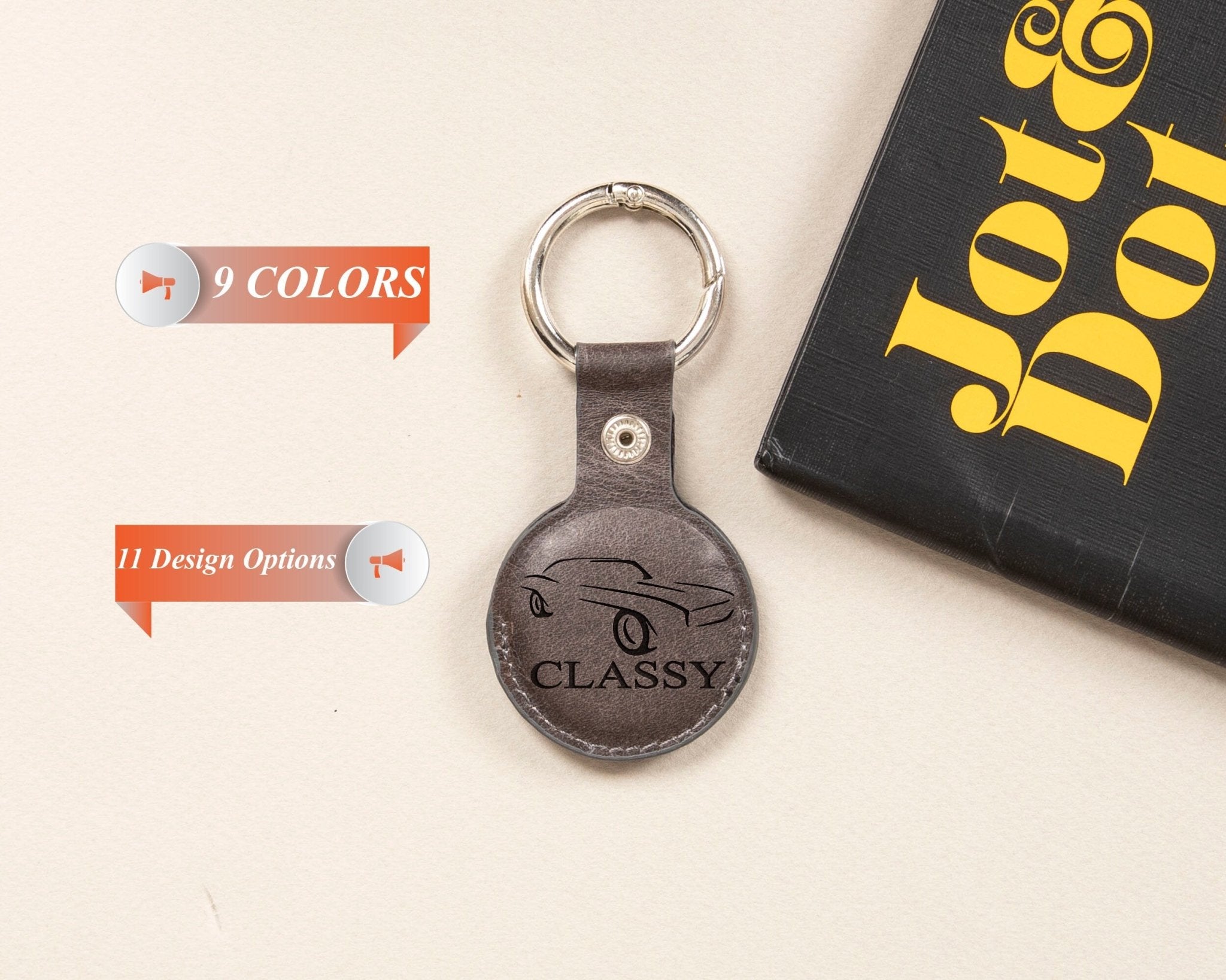 AirTag Keychain Gift for Car Lovers • Custom Leather Airtag - The Lush Gifts - AirTag Keychain Gift for Car Lovers • Custom Leather Airtag - The Lush Gifts - The Lush Gifts - AirTag Keychain Gift for Car Lovers, Personalized Christmas Gift for Car Owner, Custom Gift Men Dad Husband Boyfriend, AirTag Holder Case - Customized Leather Gift - Personalized Leather Gift