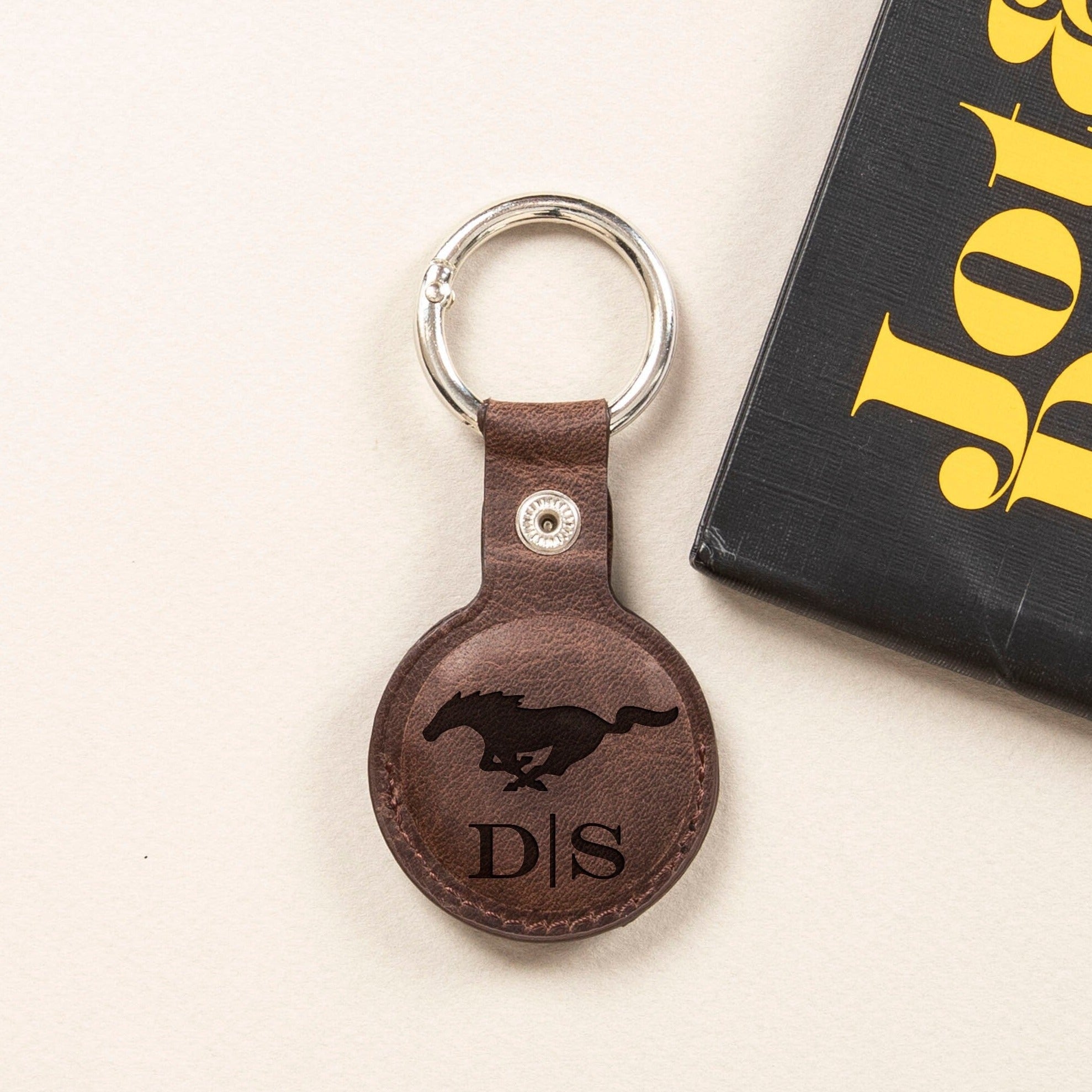 AirTag Keychain Gift for Car Lovers • Custom Leather Airtag - The Lush Gifts - AirTag Keychain Gift for Car Lovers • Custom Leather Airtag - The Lush Gifts - The Lush Gifts - AirTag Keychain Gift for Car Lovers, Personalized Christmas Gift for Car Owner, Custom Gift Men Dad Husband Boyfriend, AirTag Holder Case - Customized Leather Gift - Personalized Leather Gift