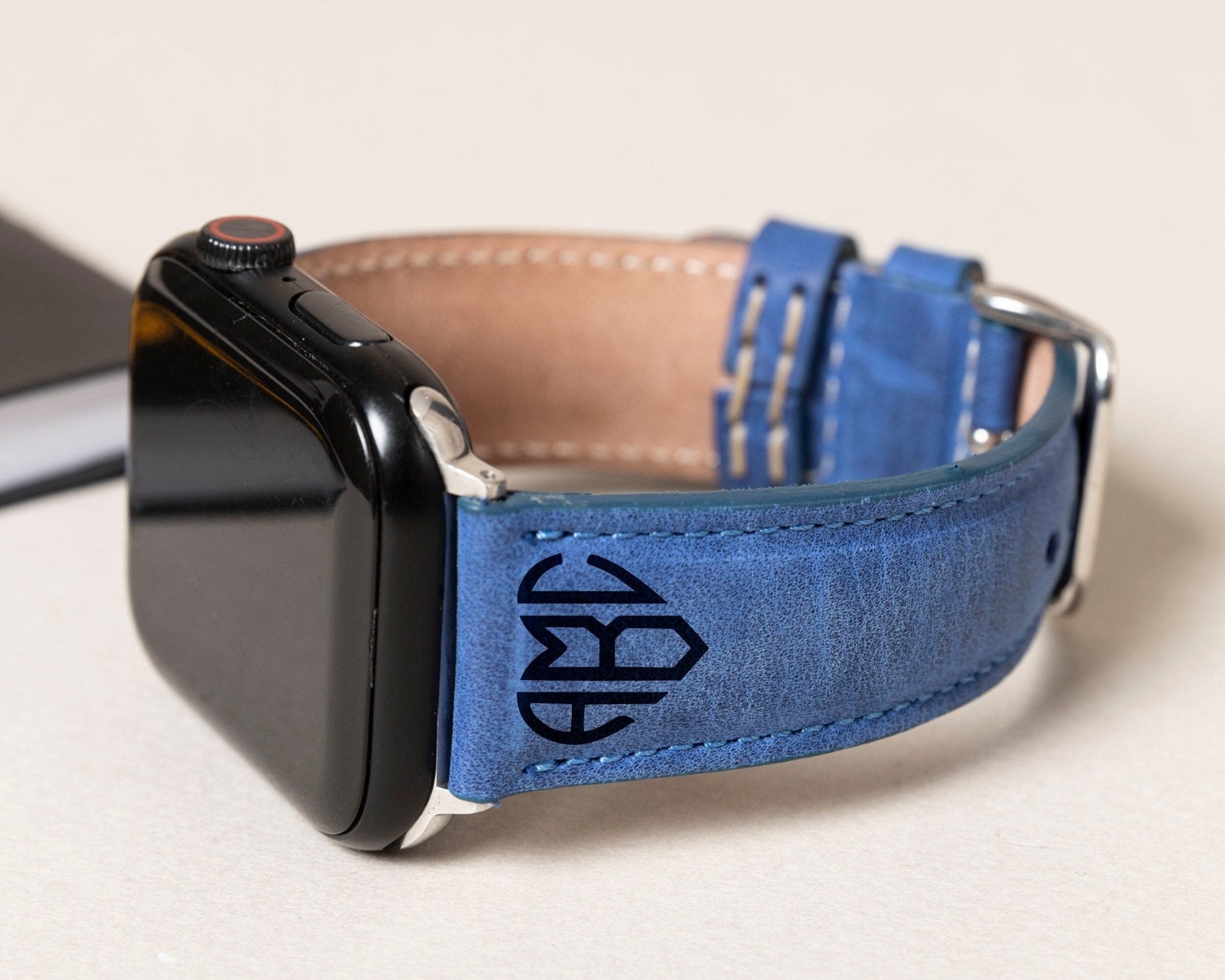 Apple Ultra Watch Band • Customized Leather Watch Bands - The Lush Gifts - Apple Ultra Watch Band • Customized Leather Watch Bands - The Lush Gifts - The Lush Gifts - One Year Anniversary for Girlfriend, Custom Leather Watch Band, Apple Watch Ultra, Personalized Gift for Daughter, Cool Gift Teenage Girls - Customized Leather Gift - Personalized Leather Gift