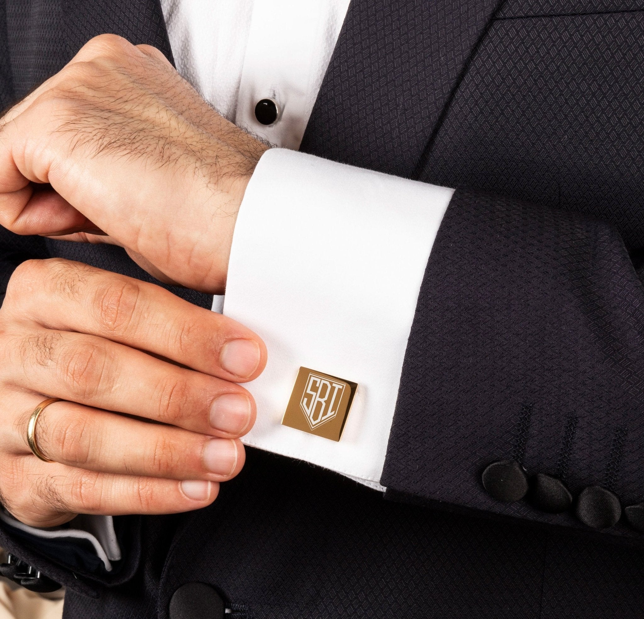 Customized Steel Cufflinks • Personalized Cuff Link - The Lush Gifts - Customized Steel Cufflinks • Personalized Cuff Link - The Lush Gifts - The Lush Gifts - Custom Steel Cuff Link, Personalized cufflink for Man, Gift for Spouse, Boyfriend Gift, Promotion Gift, Prom Gift idea, Thoughtful Gifts Men - Customized Leather Gift - Personalized Leather Gift