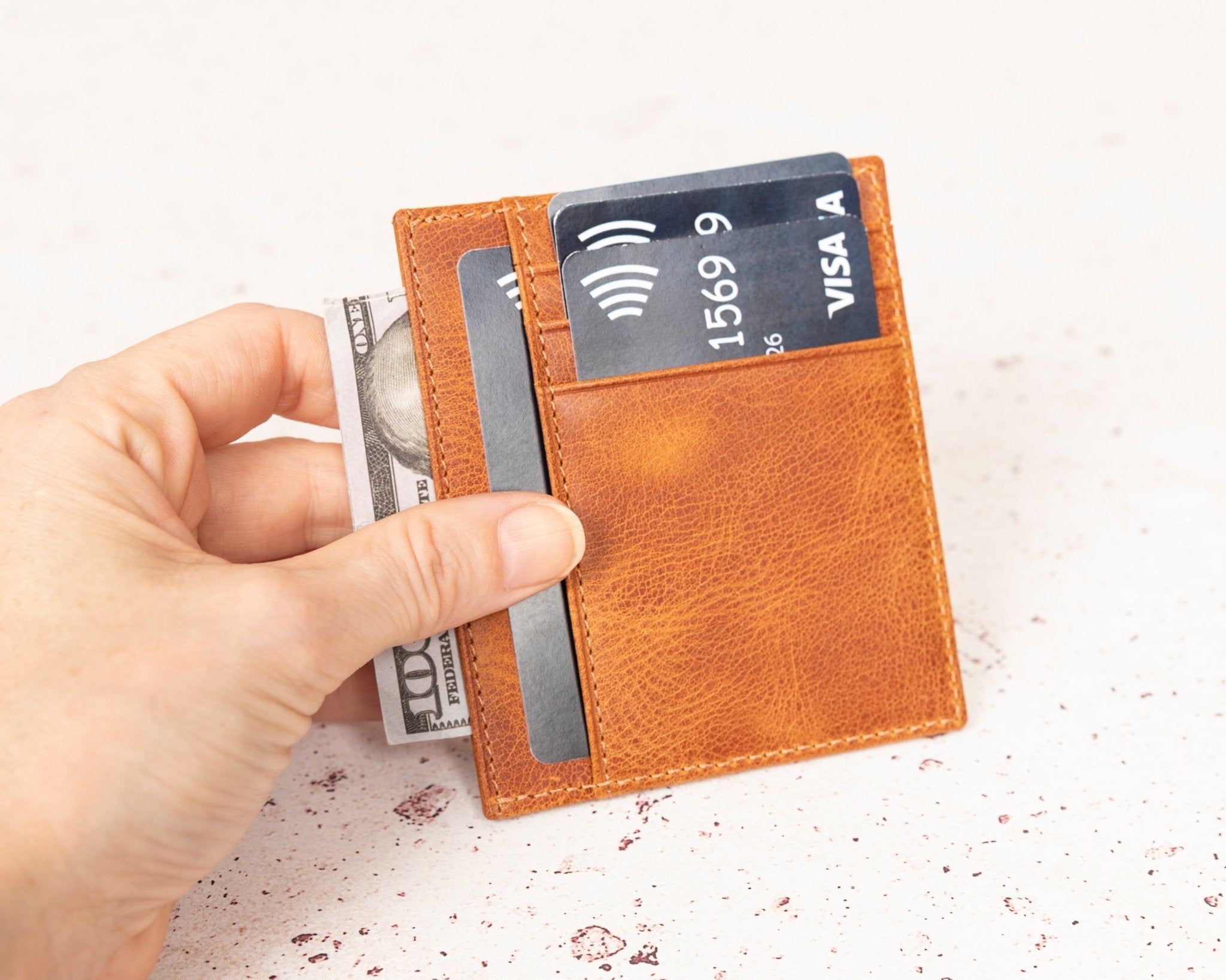 Full - Grain Leather Card Wallet • Customized RFID Pocket Wallet • For Him - The Lush Gifts - Full - Grain Leather Card Wallet • Customized RFID Pocket Wallet • For Him - The Lush Gifts - The Lush Gifts - Full - Grain Leather Card Wallet • Customized RFID Pocket Wallet • For Him - Customized Leather Gift - Personalized Leather Gift