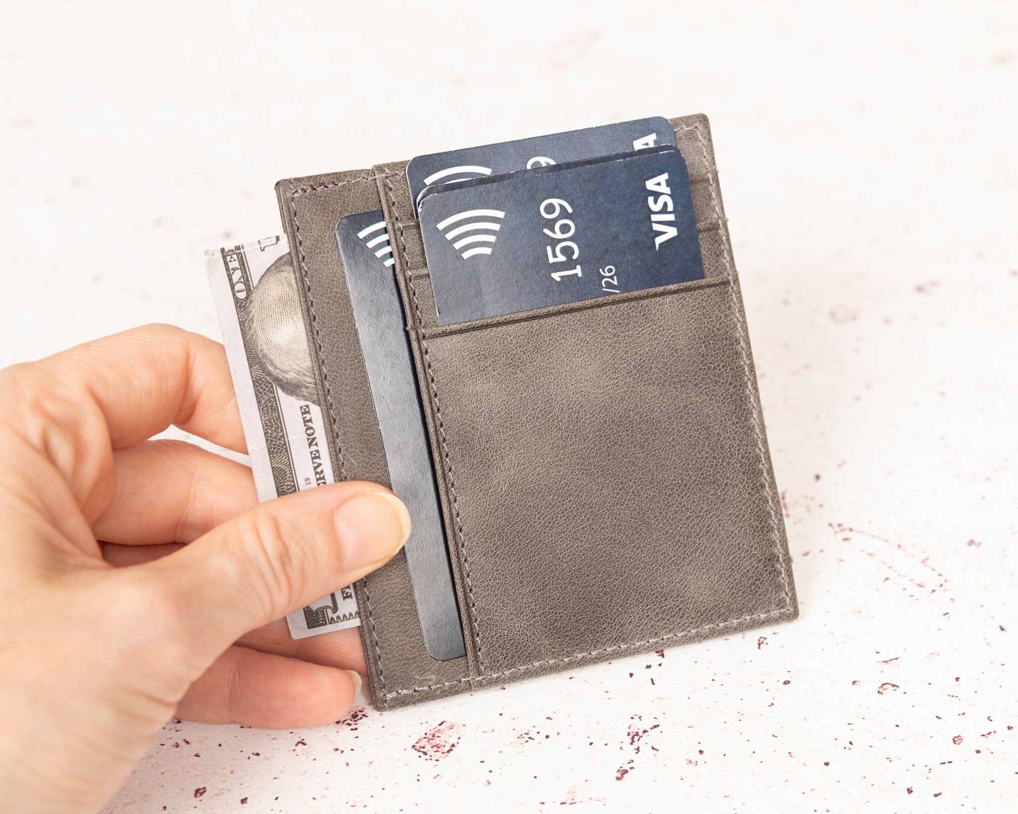 Full - Grain Leather Card Wallet • Customized RFID Pocket Wallet • For Him - The Lush Gifts - Full - Grain Leather Card Wallet • Customized RFID Pocket Wallet • For Him - The Lush Gifts - The Lush Gifts - Full - Grain Leather Card Wallet • Customized RFID Pocket Wallet • For Him - Customized Leather Gift - Personalized Leather Gift