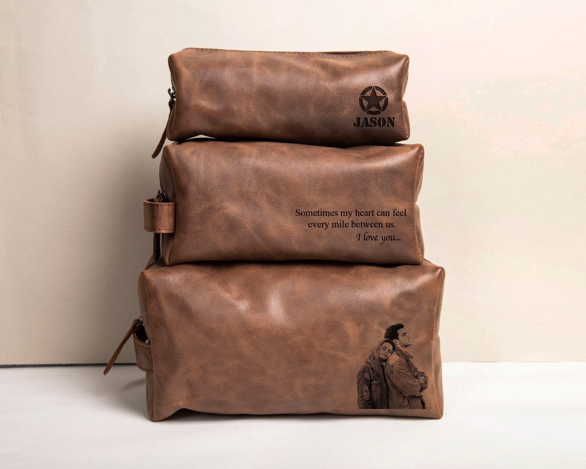 Leather Dopp Kit for Army Dad • Customized Toiletry Bag - The Lush Gifts - Leather Dopp Kit for Army Dad • Customized Toiletry Bag - The Lush Gifts - The Lush Gifts - Army Dad Gift, Personalized Leather Dopp kit gift, Gift for Veteran Husband Setimental Gift for Boyfriend Dad Guys Boys Brother Toiletry Bag - Customized Leather Gift - Personalized Leather Gift