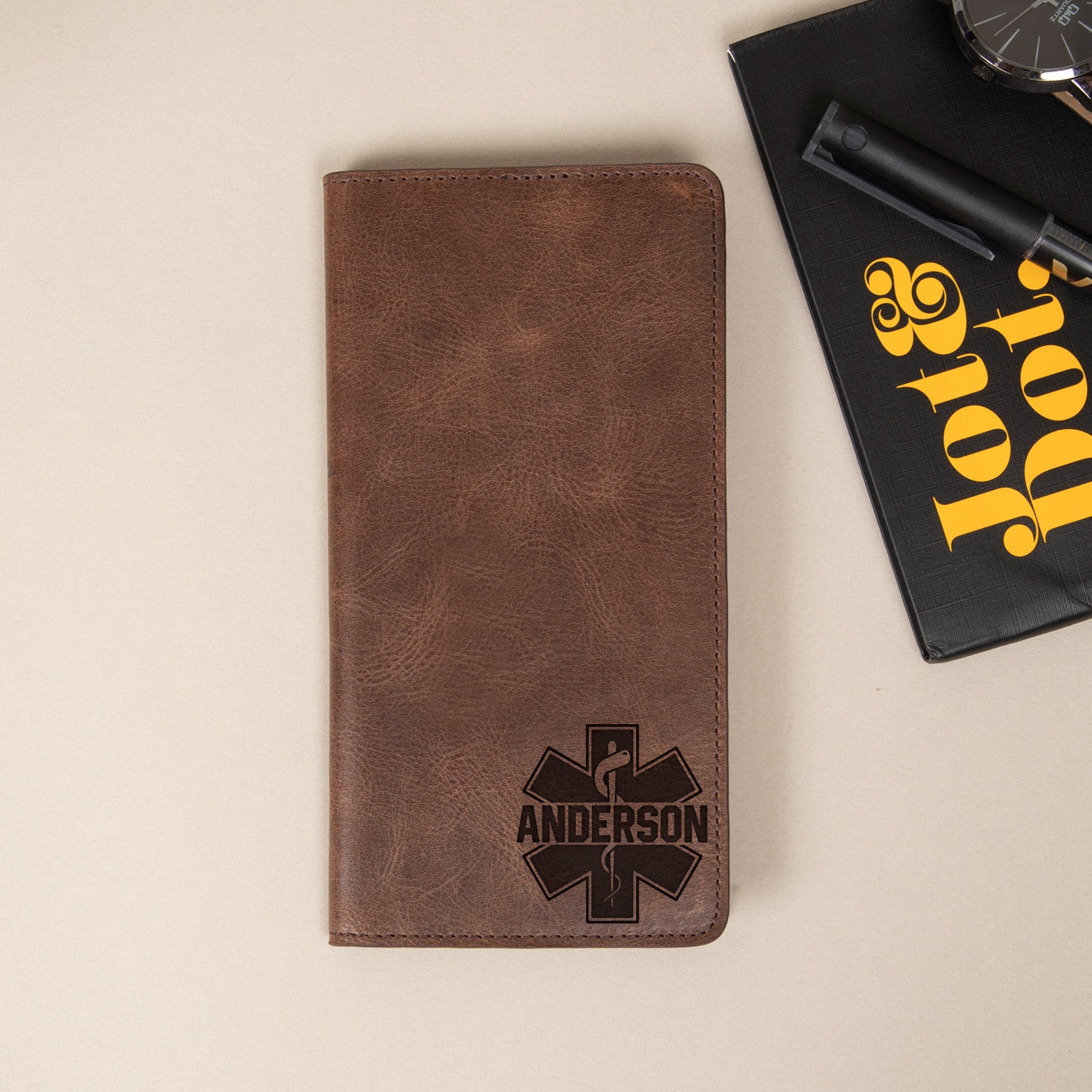 ParamedicThemed Long Wallet • Full - Grain Leather Long ID Wallet Gift - The Lush Gifts - ParamedicThemed Long Wallet • Full - Grain Leather Long ID Wallet Gift - The Lush Gifts - The Lush Gifts - ParamedicThemed Long Wallet • Full - Grain Leather Long ID Wallet Gift - Customized Leather Gift - Personalized Leather Gift