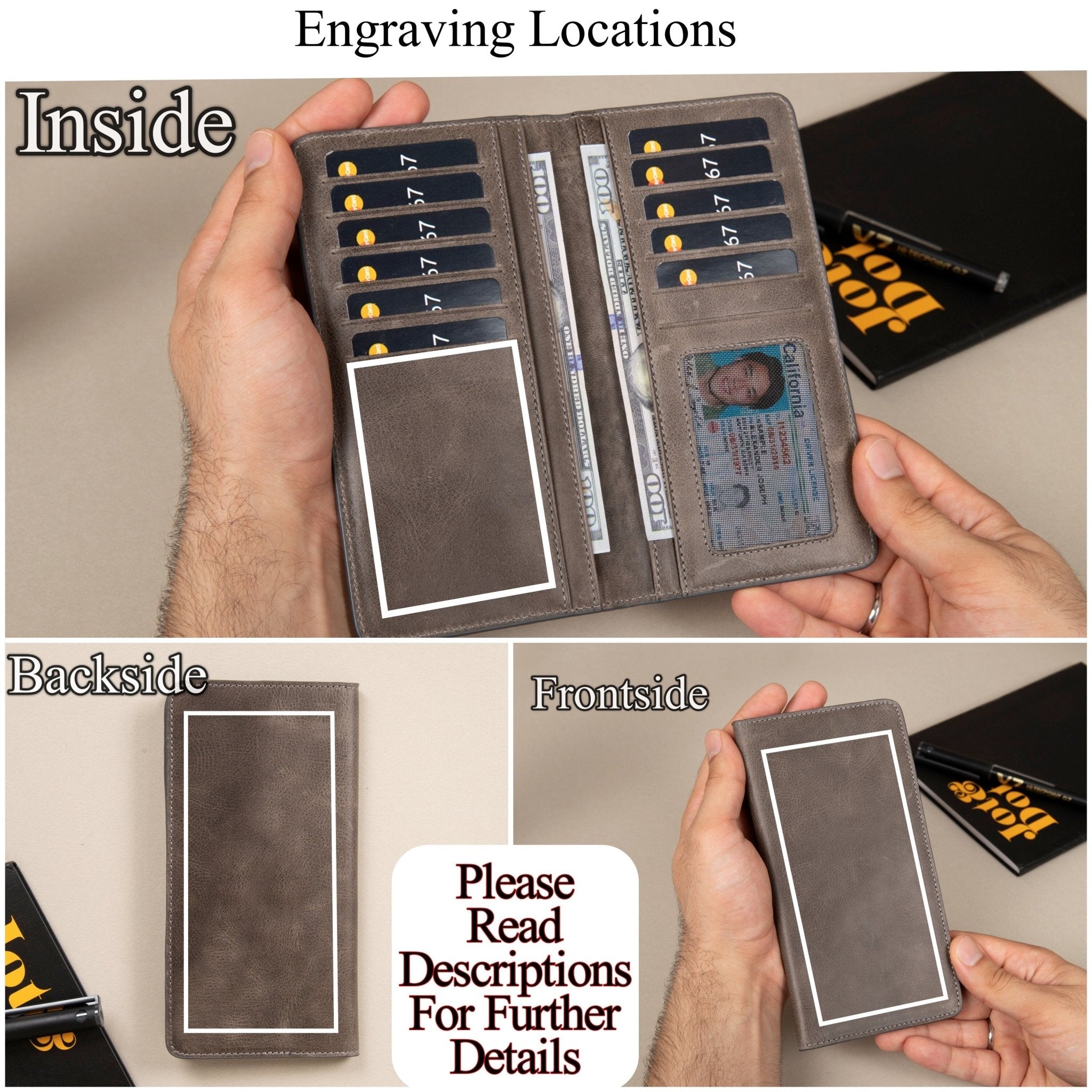 ParamedicThemed Long Wallet • Full - Grain Leather Long ID Wallet Gift - The Lush Gifts - ParamedicThemed Long Wallet • Full - Grain Leather Long ID Wallet Gift - The Lush Gifts - The Lush Gifts - Personalized Firefighter Long ID Wallet, Photo Leather Engraved Large Tall Wallet, Christmas Gift Him, Dad, Picture Wallet, Anniversary Gift - Customized Leather Gift - Personalized Leather Gift