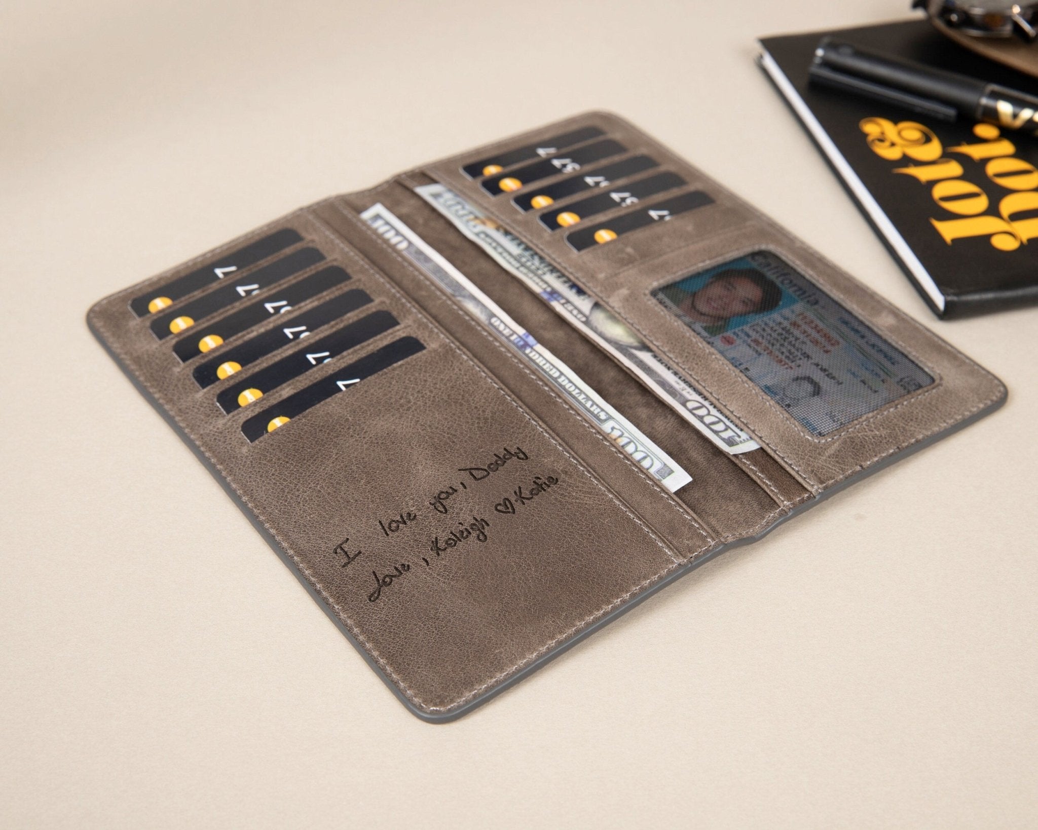 ParamedicThemed Long Wallet • Full - Grain Leather Long ID Wallet Gift - The Lush Gifts - ParamedicThemed Long Wallet • Full - Grain Leather Long ID Wallet Gift - The Lush Gifts - The Lush Gifts - Personalized Firefighter Long ID Wallet, Photo Leather Engraved Large Tall Wallet, Christmas Gift Him, Dad, Picture Wallet, Anniversary Gift - Customized Leather Gift - Personalized Leather Gift