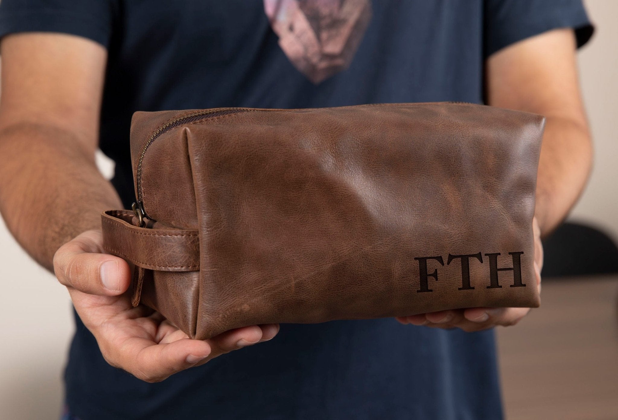 Teacher Themed Dopp Kit • Leather Toiletry Bag • Custom Gift - The Lush Gifts - Teacher Themed Dopp Kit • Leather Toiletry Bag • Custom Gift - The Lush Gifts - The Lush Gifts - Customized Toiletry Bag for Teachers, Unique Teacher Appreciation Gift, Perfect Retirement or Birthday Tribute, - Customized Leather Gift - Personalized Leather Gift