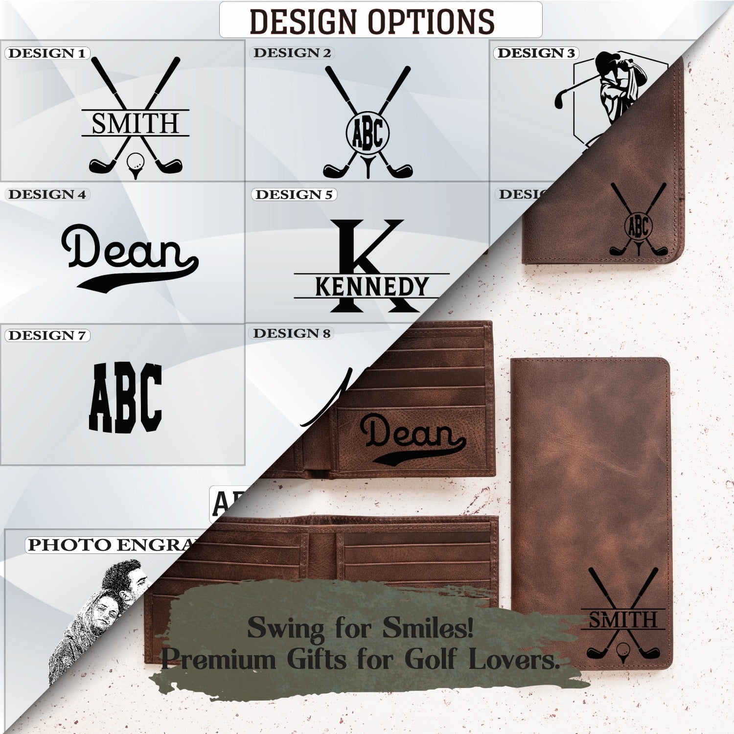 Golf theme Leather Gifts - The Lush Gifts