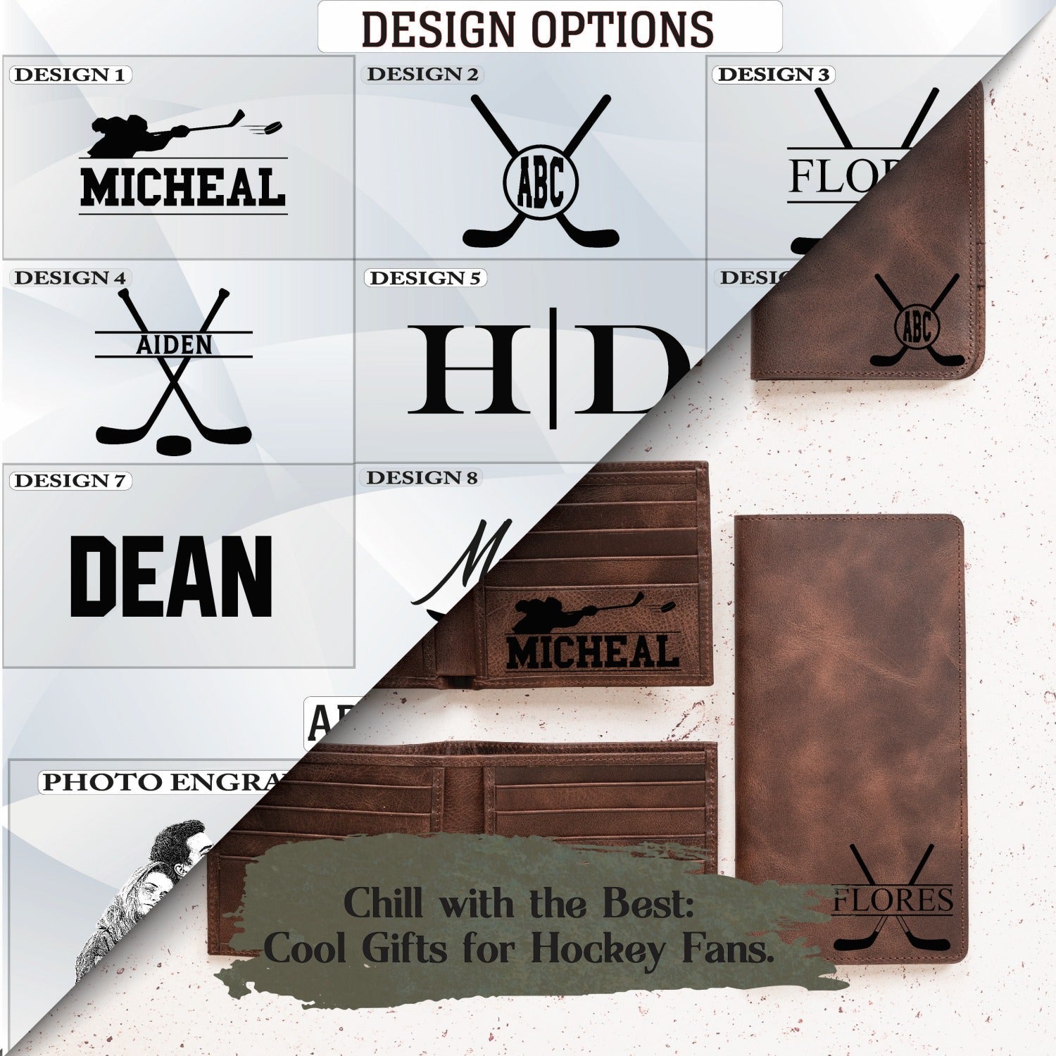 Hockey-Theme Leather Gifts - The Lush Gifts