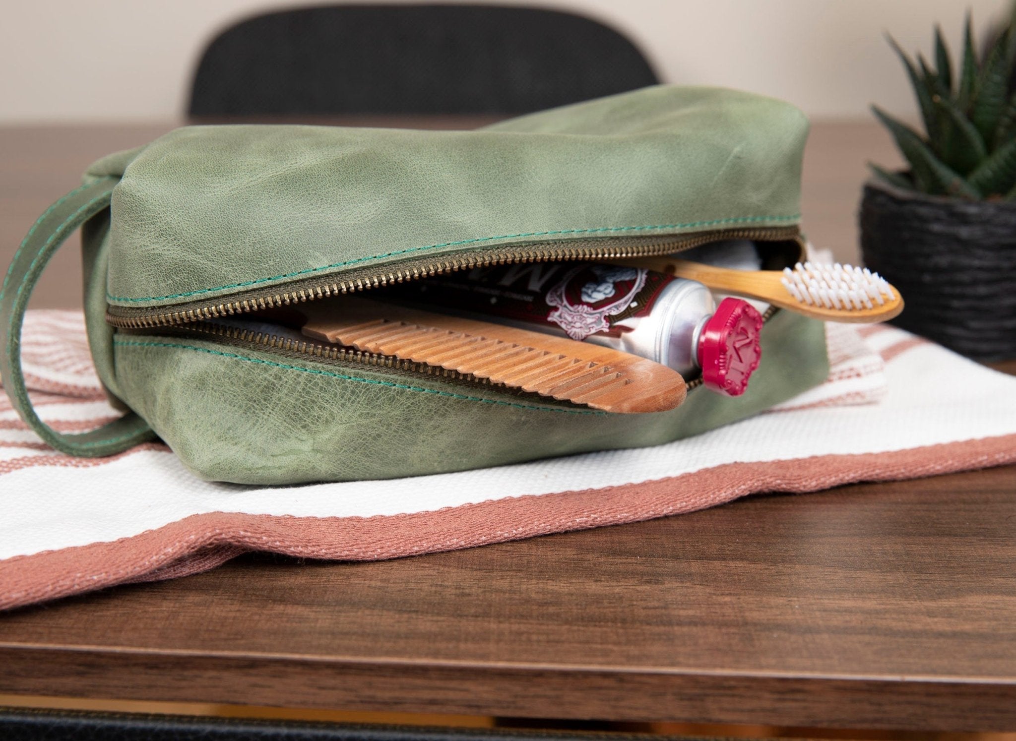 Firefighter Dopp Kit • Customized Leather Toiletry Bag - The Lush Gifts - Firefighter Dopp Kit • Customized Leather Toiletry Bag - The Lush Gifts - The Lush Gifts - Custom Firefighter Leather Dopp Kit, Gift for Hero Dad, Firefighter Graduation Gift, Monogrammed Shaving Bag for Dad, Fathers Day Gift idea - Customized Leather Gift - Personalized Leather Gift