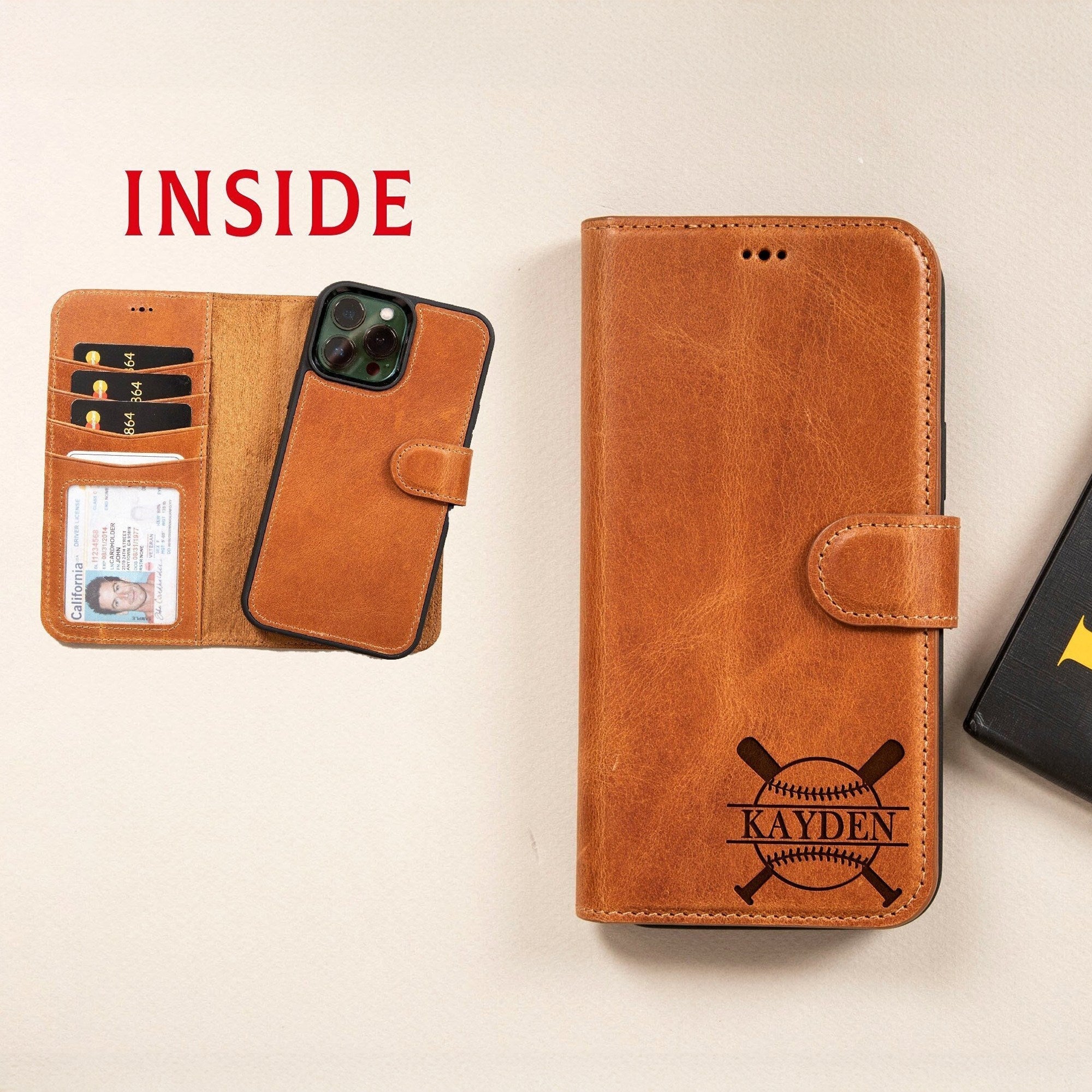 iPhone Wallet Case For Baseball Lovers • Full - Grain Leather iPhone Case - The Lush Gifts - iPhone Wallet Case For Baseball Lovers • Full - Grain Leather iPhone Case - The Lush Gifts - The Lush Gifts - iPhone W.Case - Brown - iPhone Wallet Case For Baseball Lovers • Full - Grain Leather iPhone Case - Customized Leather Gift - Personalized Leather Gift