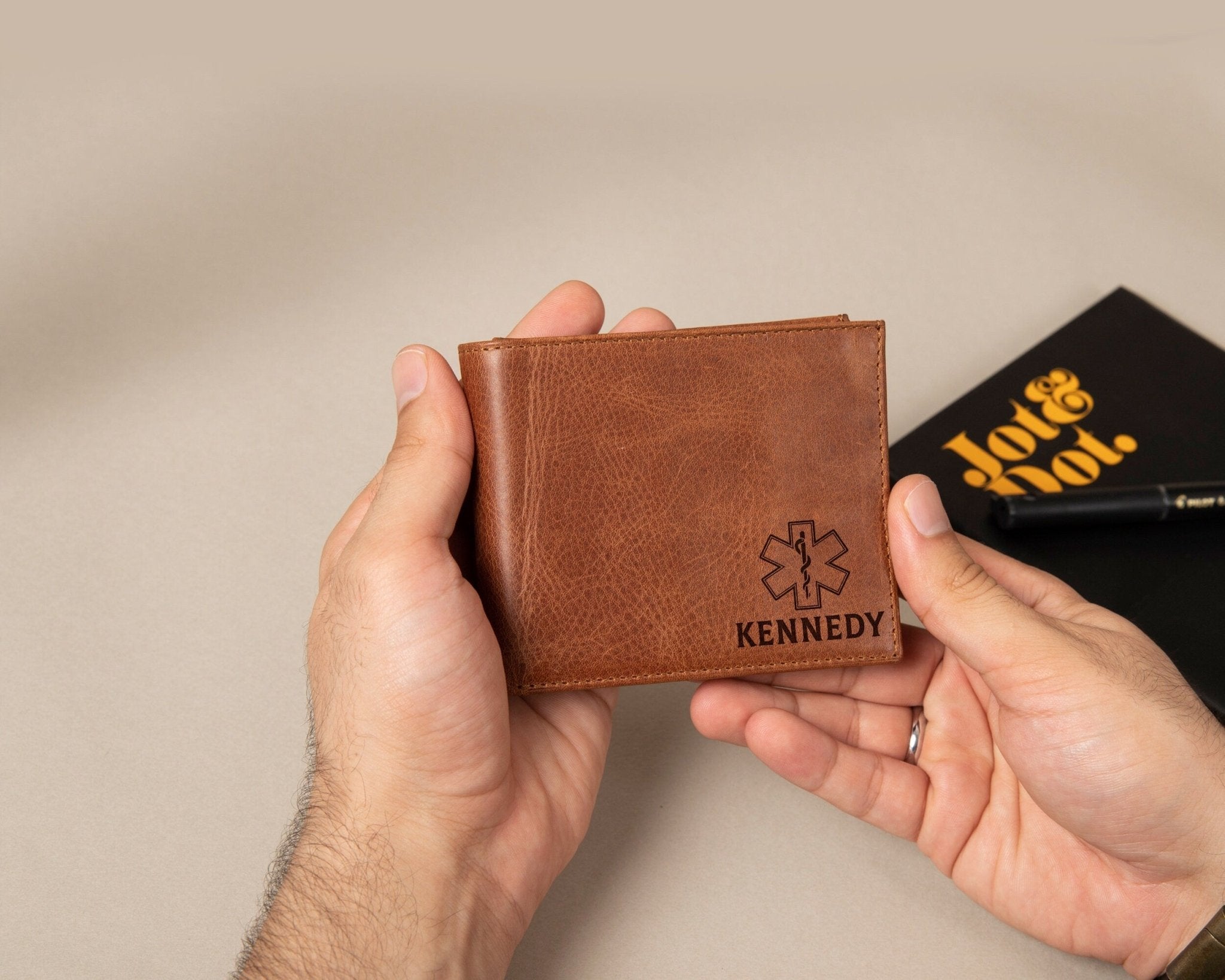 Paramedic Themed Wallet • Full - Grain Leather ID Wallet • Custom Gift - The Lush Gifts - Paramedic Themed Wallet • Full - Grain Leather ID Wallet • Custom Gift - The Lush Gifts - The Lush Gifts - Paramedic Gift Wallet, Personalized Leather Wallet, - Customized Leather Gift - Personalized Leather Gift